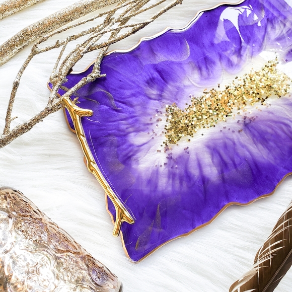 MADE TO ORDER - Vanity Resin Tray, Home Decor - Picture 5 of 11